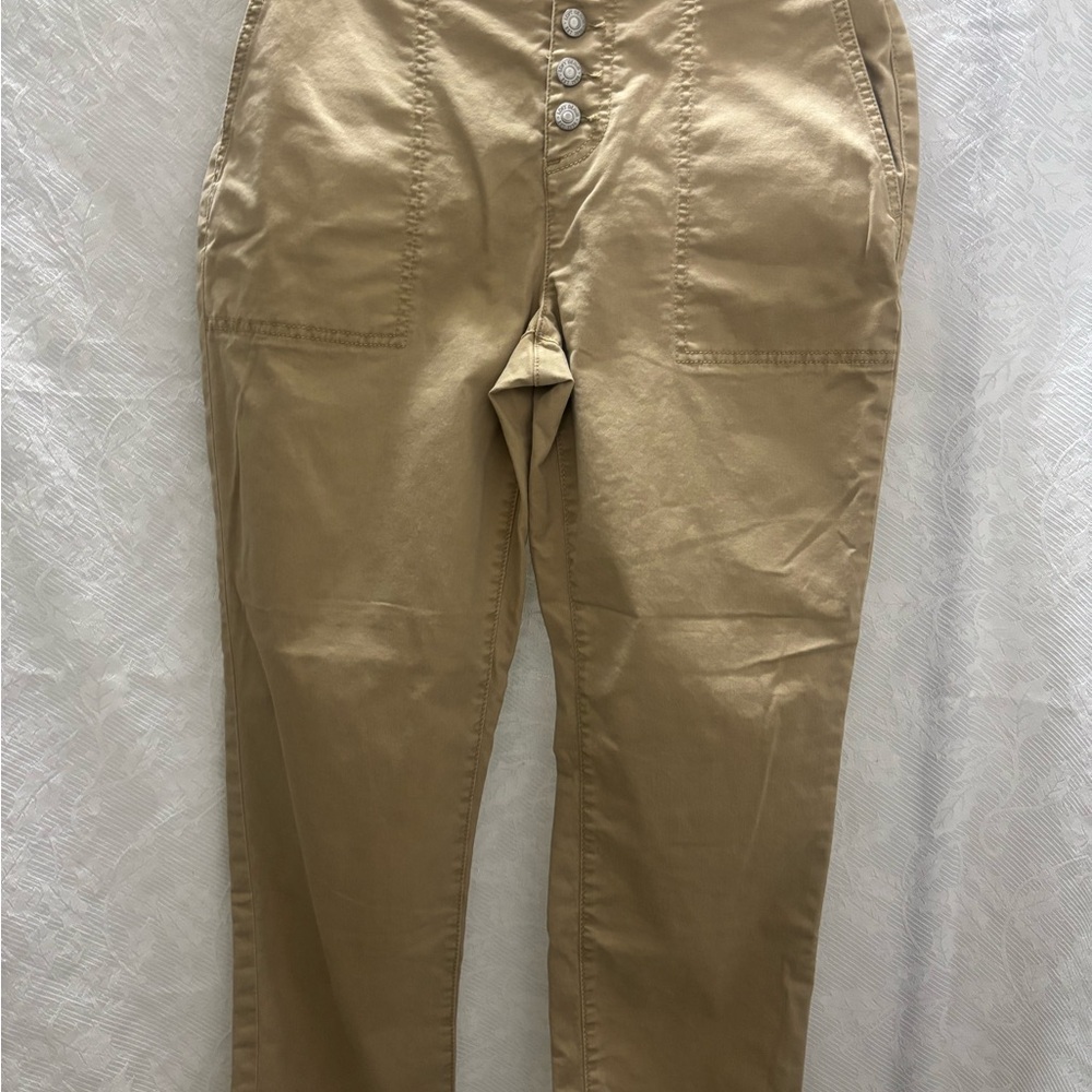 LOFT Women's Tan Straight Leg Pants